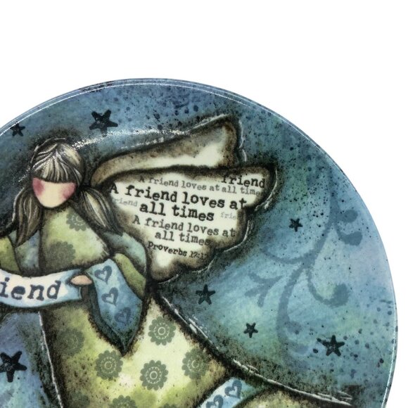 Friend Blessings with Wings Friendship-Themed Decorative MiniPlate Carson Home - Picture 2 of 4